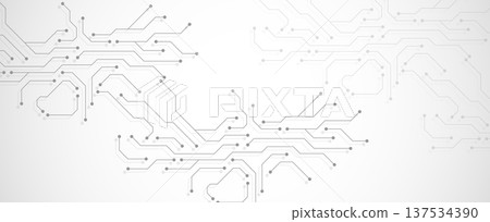 Circuit board digital abstract background. Motherboard technology texture design. AI semiconductor and computer processor on tech bg. Vector illustration Circuit board digital abstract background. Motherboard technology texture design. AI semiconductor and computer processor on tech bg. Vector illustration 137534390