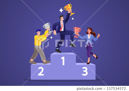 AI research concept featuring a man student sitting on a large magnifying glass and talking to a robot assistant. Modern educational design with digital network and technology elements. 137534572