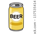 簡單的罐裝啤酒插畫 137535414