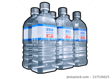 Preserved water disaster prevention image (white background) 137536025