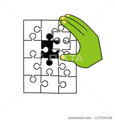 Problem solving business concept with hands fitting puzzle pieces Tags Problem solving business concept with hands fitting puzzle pieces Tags 137536109