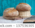Artisan Sourdough Loaves 137536305