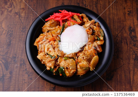 Bulgogi on rice 137536469