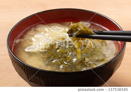 [Sanriku mekabu] Mekabu miso soup 137536595