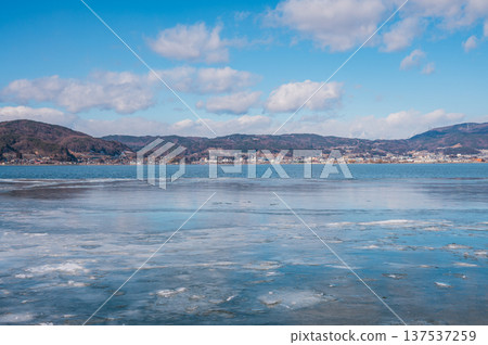 Frozen Lake Suwa Frozen Lake Suwa 137537259
