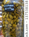 Close-up of Glass jar with large capers  137538138