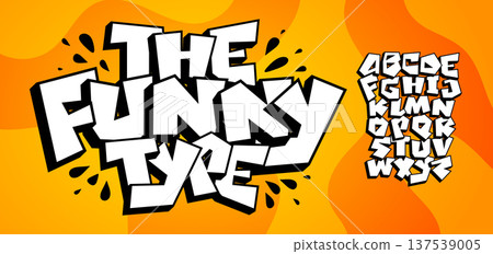 Funny Crunch Font Kid Logo Alphabet Cartoon Typography Childish Bold Letter Set, Creative Typographic Design for Carnival Music Fest Poster Headline and Logotype. Bright Comic Fonts. Vector Typeface Funny Crunch Font Kid Logo Alphabet Cartoon Typography Childish Bold Letter Set, Creative Typographic Design for Carnival Music Fest Poster Headline and Logotype. Bright Comic Fonts. Vector Typeface 137539005