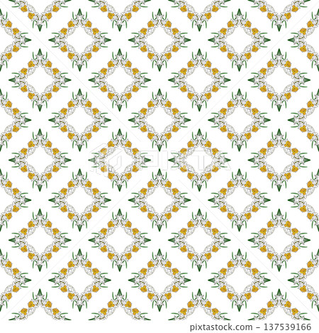 Spring flowers collection of seamless pattern drawing Spring flowers collection of seamless pattern drawing 137539166