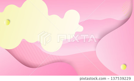 三維剪紙與粉紅色波浪抽象背景向量素材 三維剪紙與粉紅色波浪抽象背景向量素材 137539229