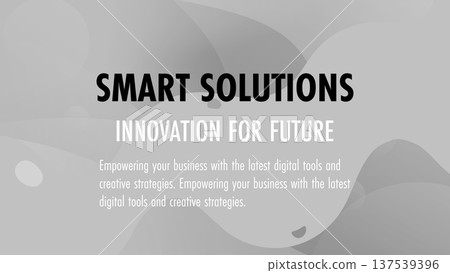 波浪和流線型的抽象商業背景，象徵創新和成長 137539396