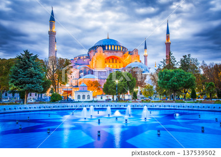 Istanbul, Turkey. Ancient Hagia Sophia in Sultanahmet Istanbul, Turkey. Ancient Hagia Sophia in Sultanahmet 137539502