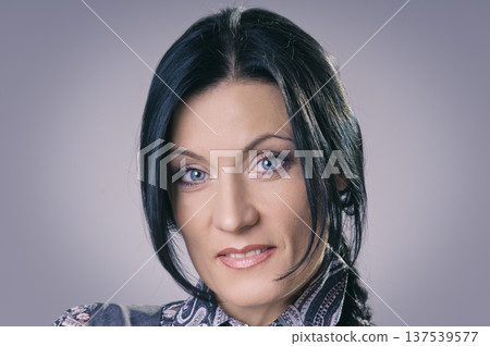 brunette with plait 137539577