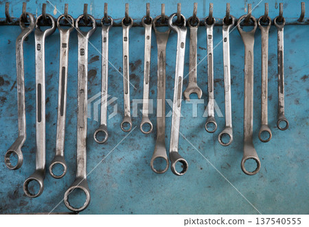 Set different size of wrench tools 137540555