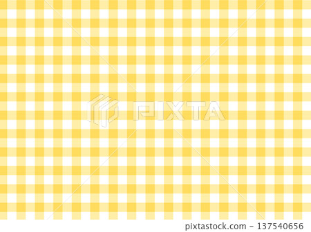 Yellow gingham check pattern background seamless fabric texture Yellow gingham check pattern background seamless fabric texture 137540656