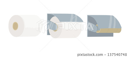 衛生紙插圖套裝（全新未使用，單卷裝） 137540748