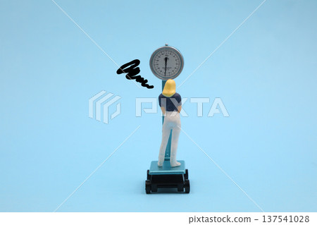 Image of a woman struggling with weight gain Image of a woman struggling with weight gain 137541028