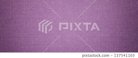 Texture purple textile material background, macro weave pattern. Structure violet fabric backdrop, with vignette 137541103