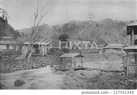 Old photo from 1894, Shuzenji Onsen, Izu 137541348