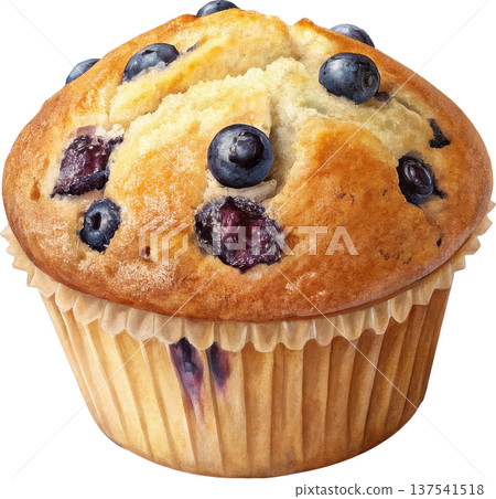 Freshly Baked Blueberry Muffin 137541518