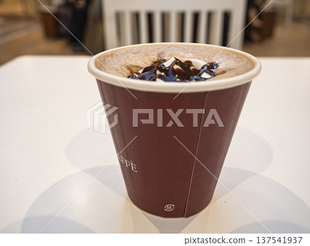 A sweet respite that melts your soul, the temptation of rich chocolate A sweet respite that melts your soul, the temptation of rich chocolate 137541937