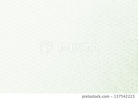 Background image 7: A delicate, sparkling, pale matcha green pattern overlaid with a white Seigaiha pattern 137542223