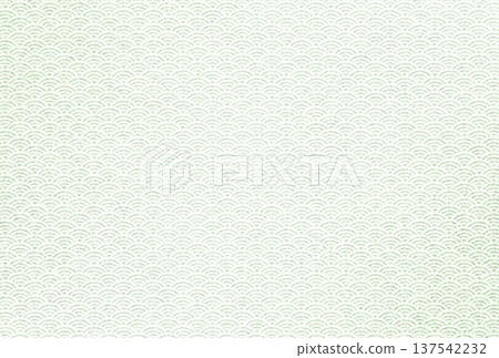Background image 16: A delicate, sparkling, pale matcha green pattern overlaid with a white Seigaiha pattern 137542232