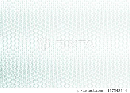 Background image 8: A delicate, sparkling, pale bamboo-green pattern overlaid with a white Seigaiha pattern. 137542344