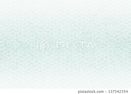 Background image 18: A white Seigaiha pattern overlaid on a delicate, sparkling, pale bamboo green pattern Background image 18: A white Seigaiha pattern overlaid on a delicate, sparkling, pale bamboo green pattern 137542354