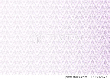 Background image 4: A delicate, sparkling, pale purple pattern overlaid with a white Seigaiha pattern 137542674