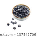 Watercolor illustration of dried black beans (no shadow), Tamba black beans, transparent background 137542706