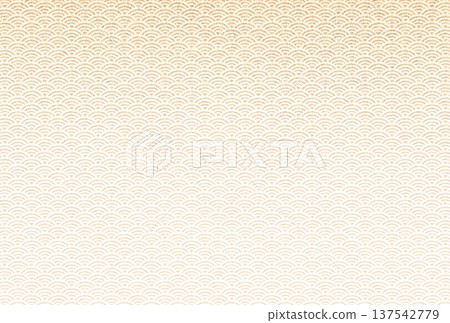 背景圖 1:精緻閃亮的淺棕色圖案,上面覆蓋著淡黃色的青海波圖案。 背景圖 1:精緻閃亮的淺棕色圖案,上面覆蓋著淡黃色的青海波圖案。 137542779
