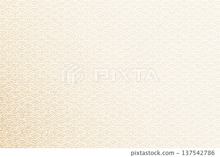 背景圖 8：精緻閃亮的淺棕色圖案，上面覆蓋著淡黃色的青海波圖案。 137542786