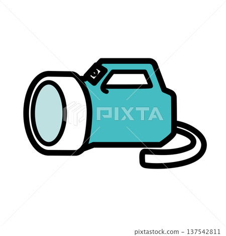 防災用品和手電筒示意圖 137542811