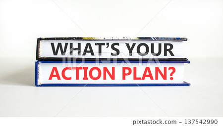 What is your action plan symbol. Concept words What is your action plan on beautiful books. Beautiful white paper background. Business what is your action plan concept. Copy space. What is your action plan symbol. Concept words What is your action plan on beautiful books. Beautiful white paper background. Business what is your action plan concept. Copy space. 137542990
