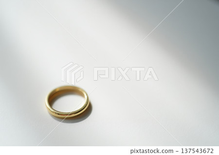 golden ring on the background of the city 137543672