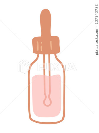 Vector illustration of serum bottle 137543788