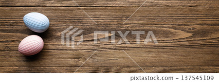 Rustic Wooden Easter Banner Rustic Wooden Easter Banner 137545109