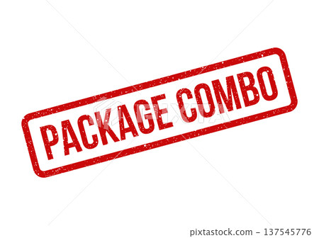 Distressed style rubber stamp showing a package combo message, perfect for bundled offers and product sets Distressed style rubber stamp showing a package combo message, perfect for bundled offers and product sets 137545776
