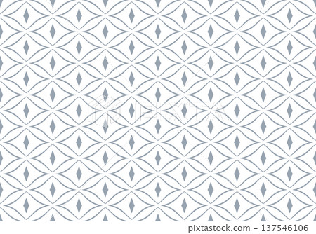 Seamlesss Geometric Light Ggrey and White Pattern. 137546106