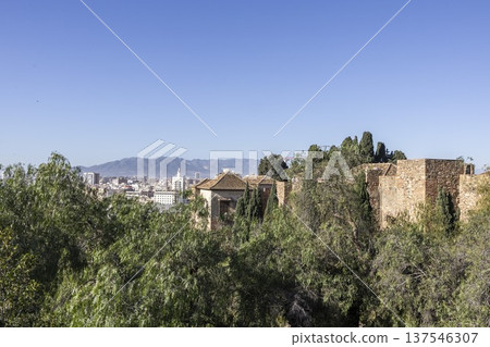 Visit to Alkazaba in Malaga, Spain with views of the city and mountains Visit to Alkazaba in Malaga, Spain with views of the city and mountains 137546307