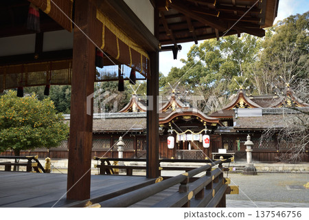 平野神社 - 從參拜殿看到的內門（京都市北區） 137546756