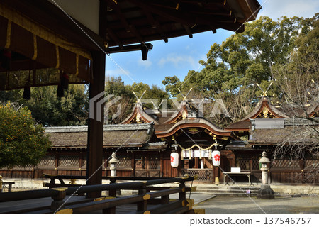 平野神社 - 從參拜殿看到的內門（京都市北區） 137546757