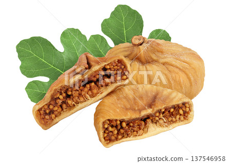 dried fig isolated on white background with full depth of field dried fig isolated on white background with full depth of field 137546958