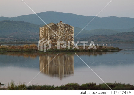 Abandoned House Under The Clouds in bodrum Turkey 137547439