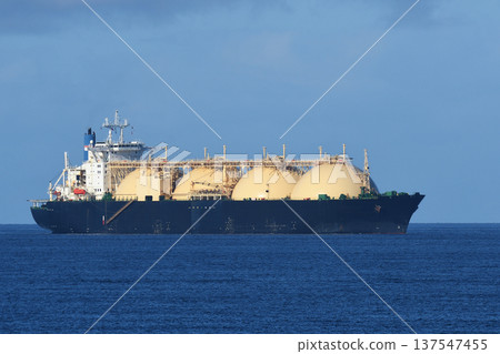 LNG carrier sailing at sea 137547455