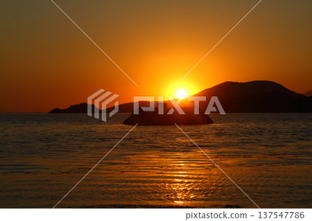 Salt Bafa Lake landscape with great nature - Mugla - Turkey. Latmos. Salt Bafa Lake landscape with great nature - Mugla - Turkey. Latmos. 137547786