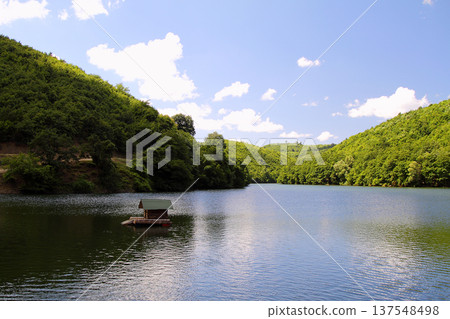 a morning by the lake a morning by the lake 137548498