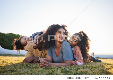 Grass, happy and family relax on vacation, bonding and having fun together on mockup space. Children, smile and interracial parents with kids in nature to travel on holiday, care and love outdoor Grass, happy and family relax on vacation, bonding and having fun together on mockup space. Children, smile and interracial parents with kids in nature to travel on holiday, care and love outdoor 137548535