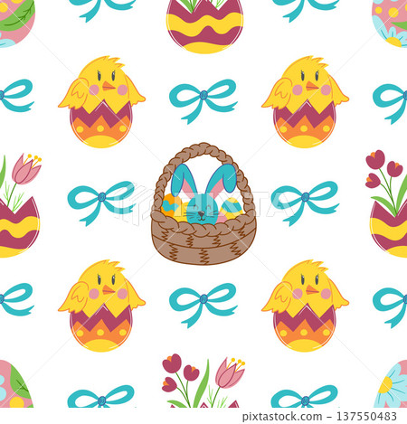 Seamless pattern. Vector illustration perfect for wrapping paper, textile, wallpaper 137550483