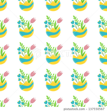 Seamless pattern. Vector illustration perfect for wrapping paper, textile, wallpaper 137550567